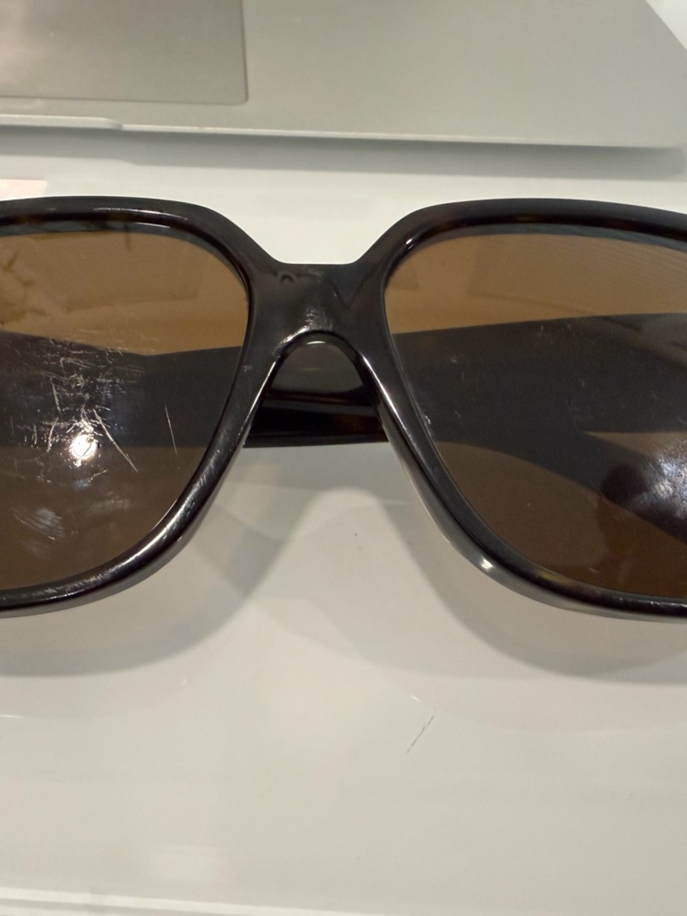 YSL tortoise sunglass with Leather Accessory Pouch